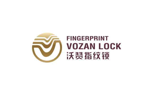 指纹密码锁沃赞公司logo形象及vi设计